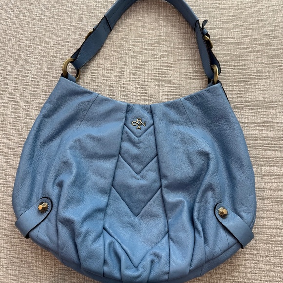 orYANY Women’s Leather Hobo Shoulder Bag / Purse Sky Blue - Picture 1 of 16